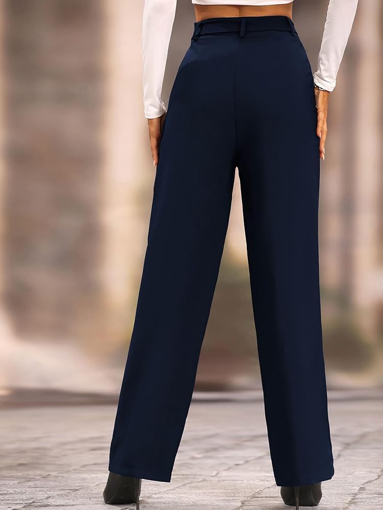 し*う様 90's HIGH WAIST STRAIGHT TROUSERS High Waist Tucked Trousers(1 BEIGE): STUDIOUS: WOMENS